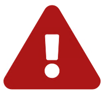 Alerta página em manutenção ponto de exclamação