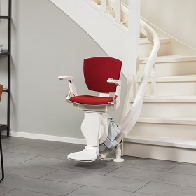 ELEVADOR COM CADEIRA PARA ESCADA COM CURVA – MONORAIL